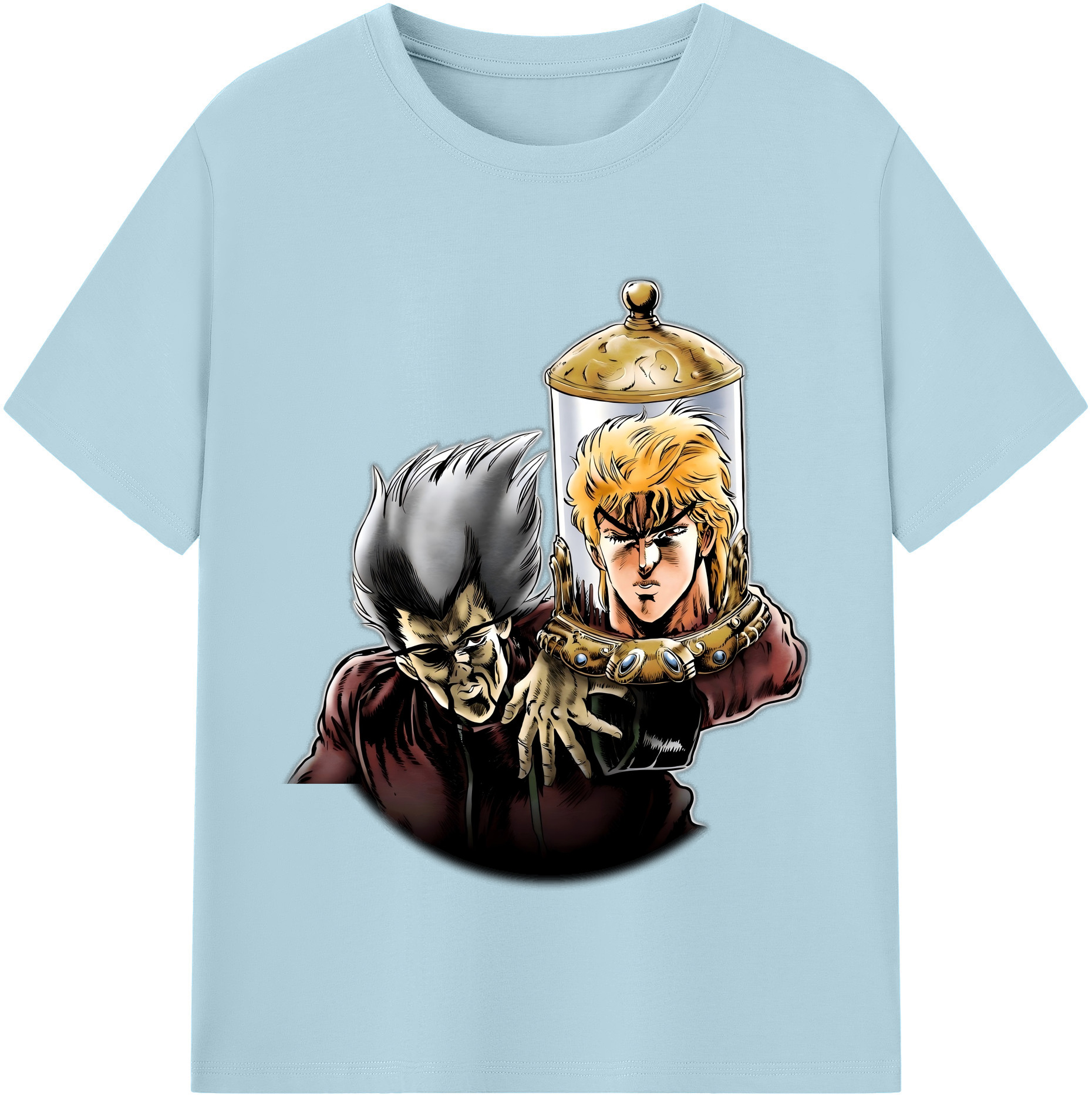 （画像用） ジョジョの奇妙な冒険 ディオ?ブランドー JoJo's Bizarre Adventure Dio Brando 綿100％半袖Tシャツ（フロントプリント）
